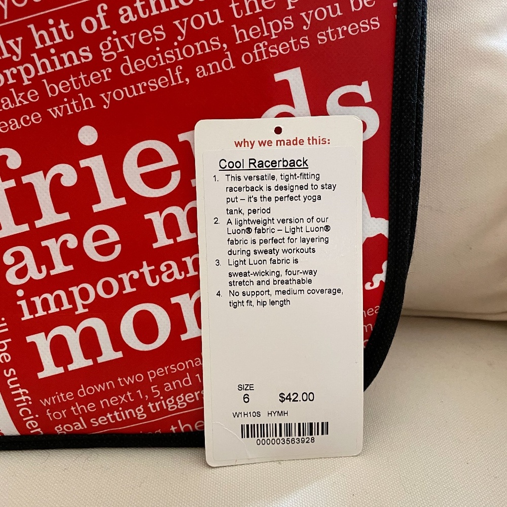 Lululemon Cool Racerback Tank - Picture 6 of 6